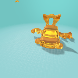 Golden wild car