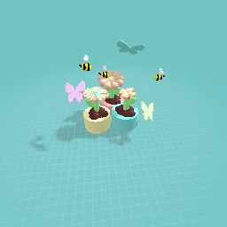Flowers, bees, butterflies!