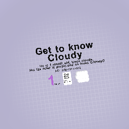 Get to know cloudy