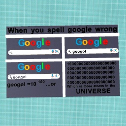 When you spell google wrong