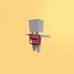 Backpack with snowman key chain