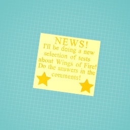 NEWS!
