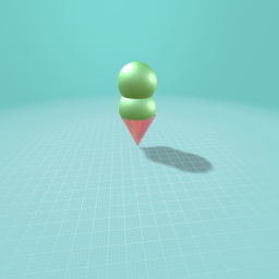 Green Tea Ice Cream Cone