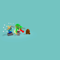 Yoshi and dog man eating the Goomba uncut ninja