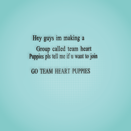Team heart puppies