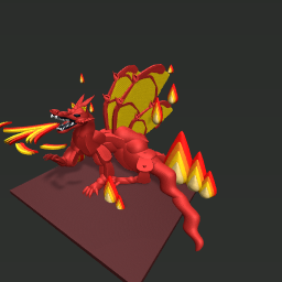 Fire breathing dragon (dream item)