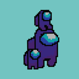 Among Us pixel art