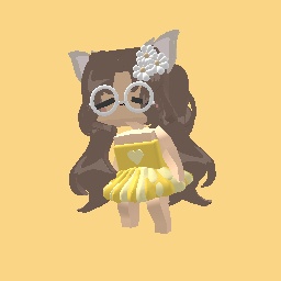 Cute girl yellow