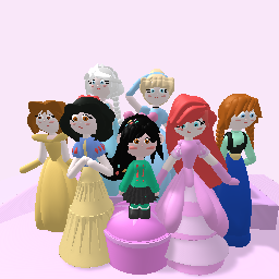 (Candy princess and disney princesses)