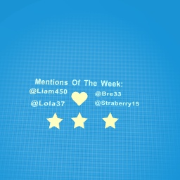 Week 1 mentions of the week