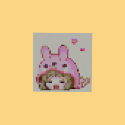 pink cute bunny girl
