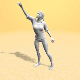 She can be a statue