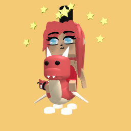 Neon dragon from adopt me