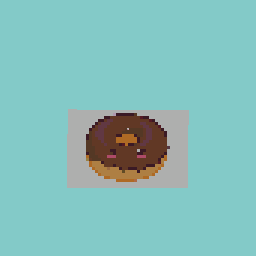 Cute chocolate donut