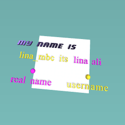 my real name and my username