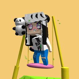 Cutie Shy Panda Girl