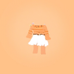 Mushroom Orange Themed Dress ☆