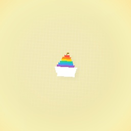 Rainbow cupcake