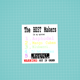 The BEST Makers
