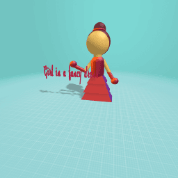 Girl in a fancy dress