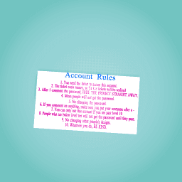 Account rules