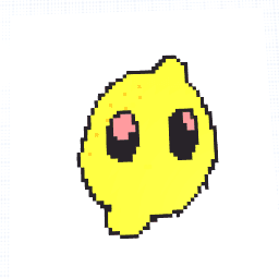 Lemon with eyes