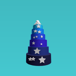 Blue star cake!