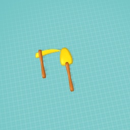 Golden shovel & pick