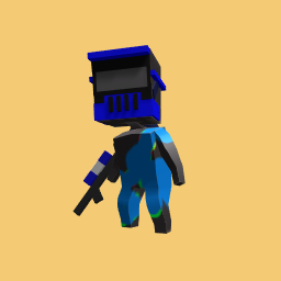 paintball master in blue