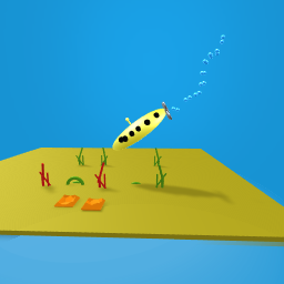 Submarine in the ocean