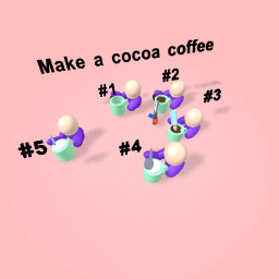 Make a coffee cocoa (Not real coffee)