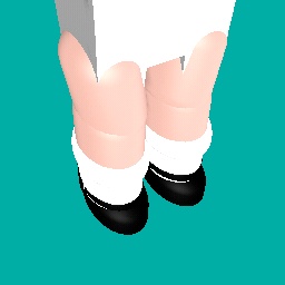 Shy Girl Black Platforms w/ White Socks