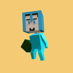 Steve with a earth block