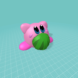 Kirby Inhaling Watermelon
