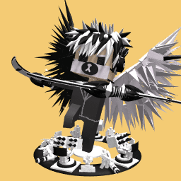 Black and white warrior