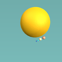 the gas giants and the sun