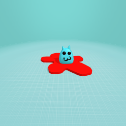 cat blob with blood