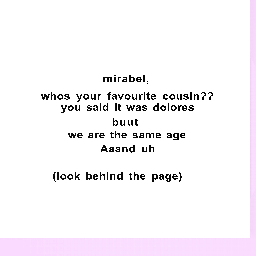 mirabel, quick question.