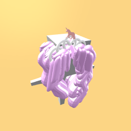 Rainbow uni hair (with princess crown)