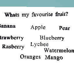 Whats my fav fruit?