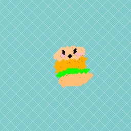 Cute chiken burger