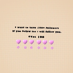 100 followers!