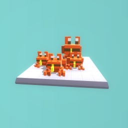 Family of frogs