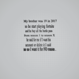 My fortnite story P1
