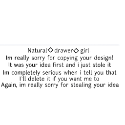 Natural drawer girl-