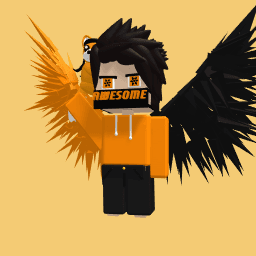 black and orange cool boy