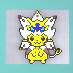 Pikachu with solgaleo hoodie