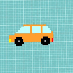 orange car