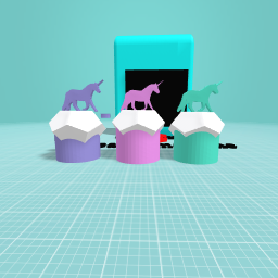 I made you my famouse unicorn cupcakes!!!