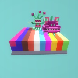 Rainbow floor wirh alieans